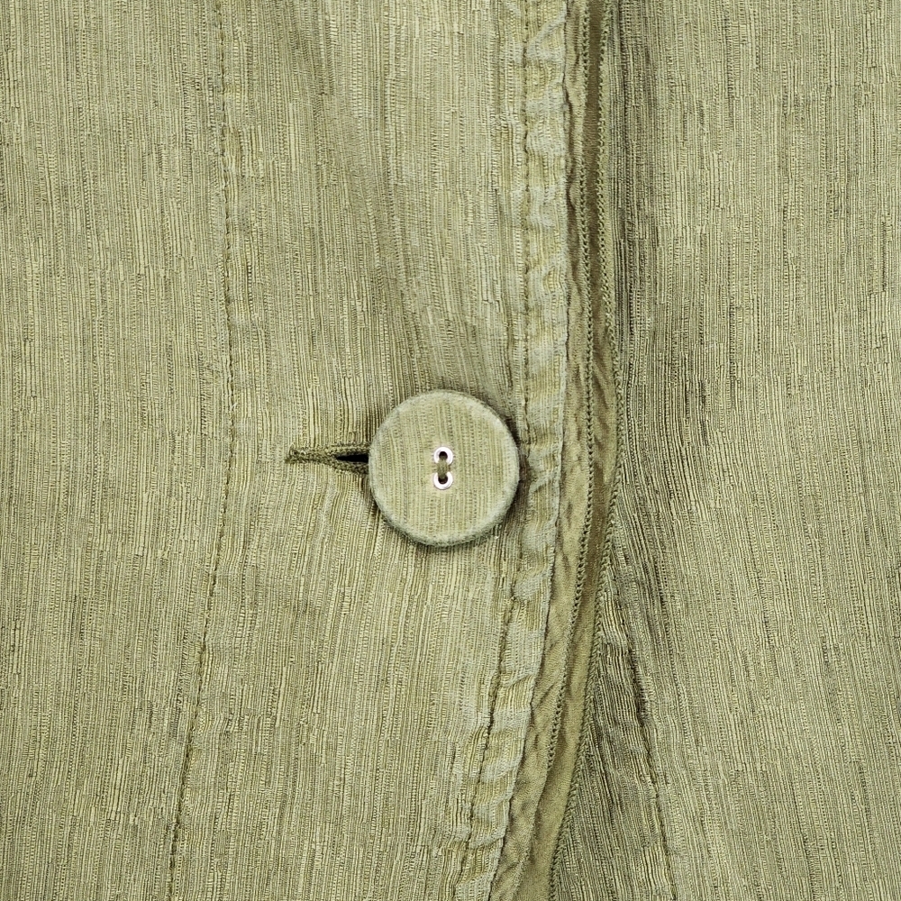 Kleen Women's Silk Linen Retro Button Front Jacket - M - Picture 7 of 10